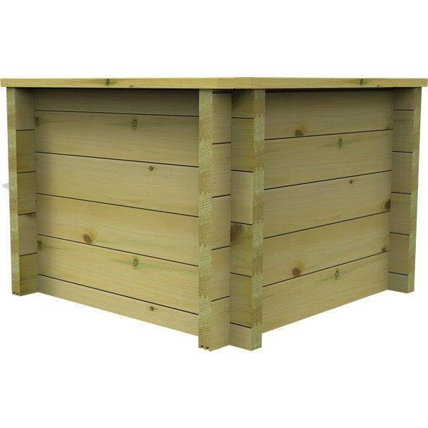 The Garden Timber Company Wooden Fish Ponds 1x1m 697mm Height 354L