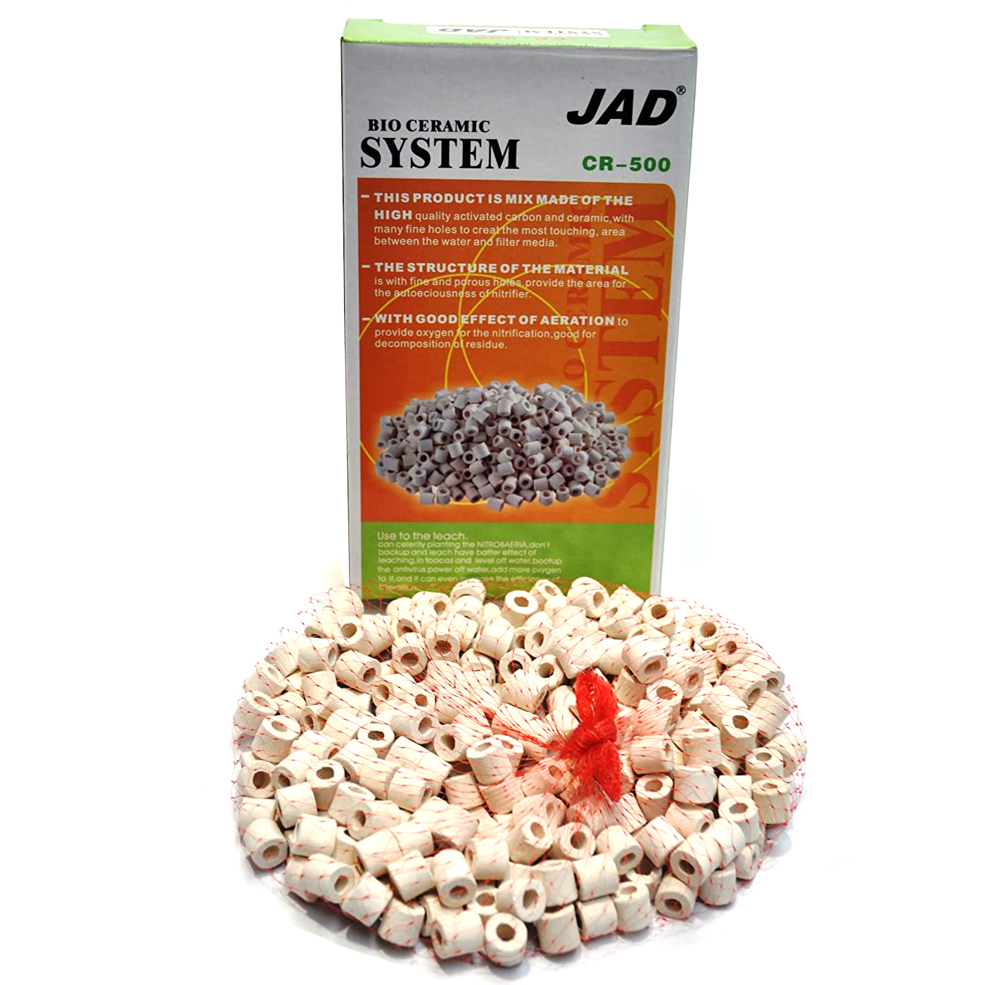 Jad Ceramic Bio Rings Premium Porous Filter Media 500g