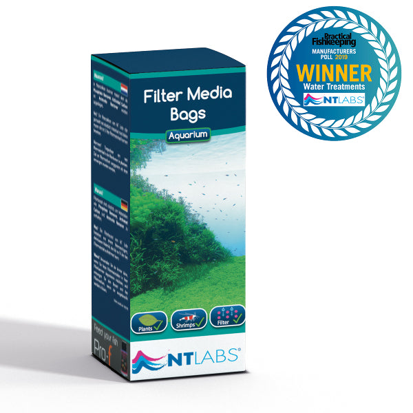 NT Labs Aquarium Filter Media Bags Fine Mesh 15 x 38cm x 2