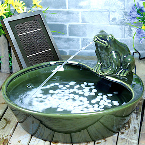 Solar Water Fountain with Backup Battery