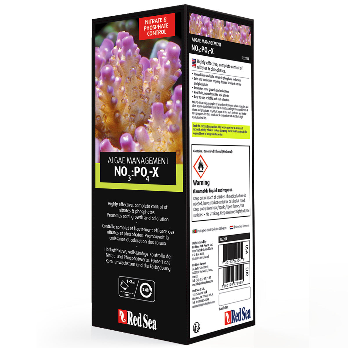 Red Sea NO3:PO4-X Nitrate Phosphate Algae Reducer 100-5000ml