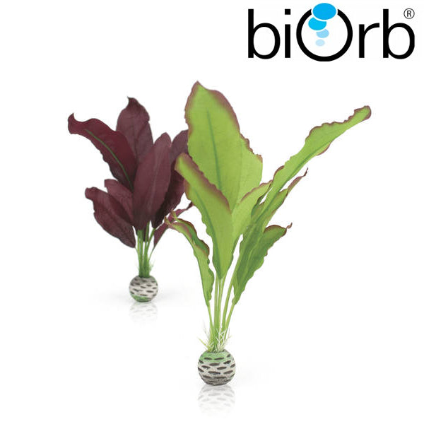 BiOrb Silk Plant Set Green & Purple Medium Pk of 2 46101