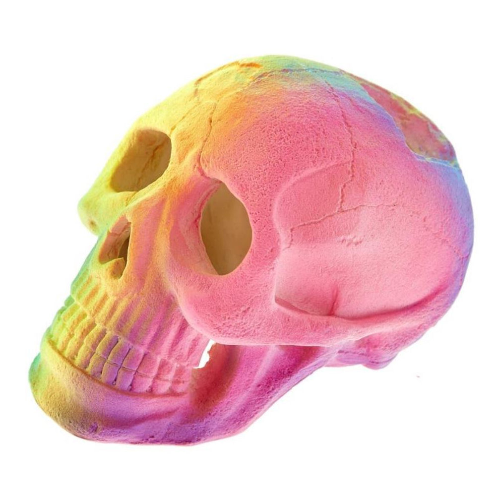 Classic Aquatics Fluorescent Skull Ornament