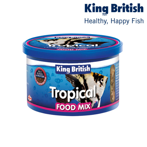 King British Tropical Fish Food Mix Flake & Bloodworm 25g