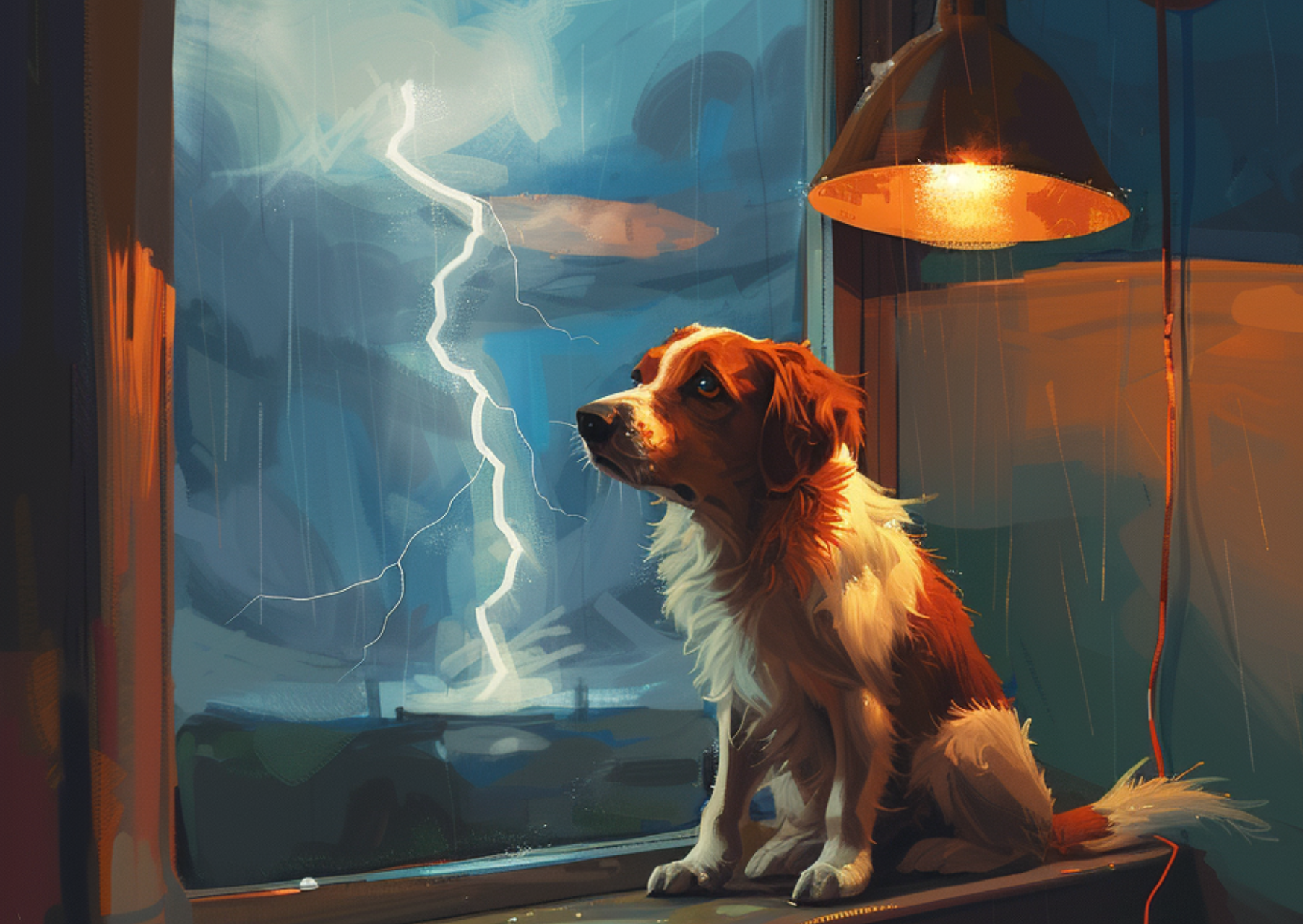 How to Help a Dog that is Afraid of Thunder