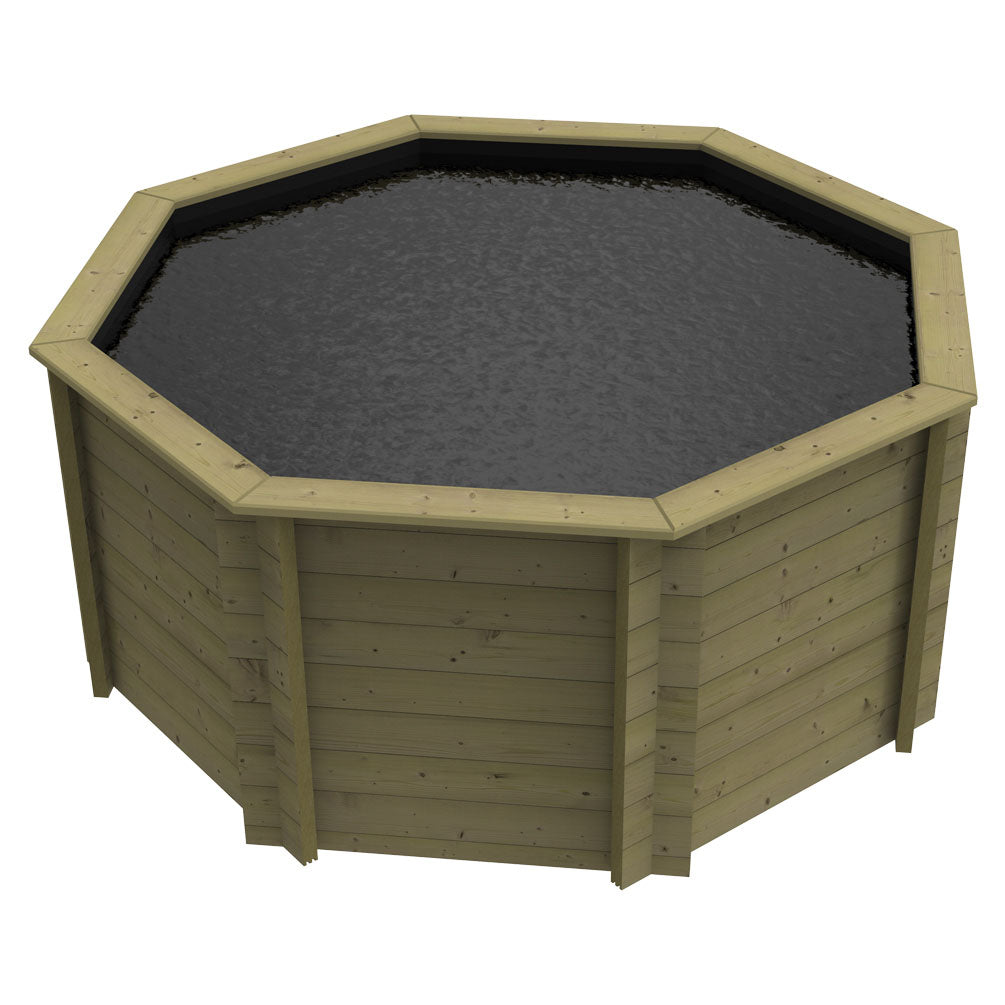 The Garden Timber Company Wooden Fish Ponds 8ft Octagonal 1099mm Height 4297L