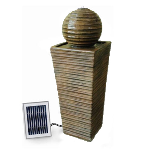 PondXpert Solar Water Feature SolaBall Sandstone with LED's