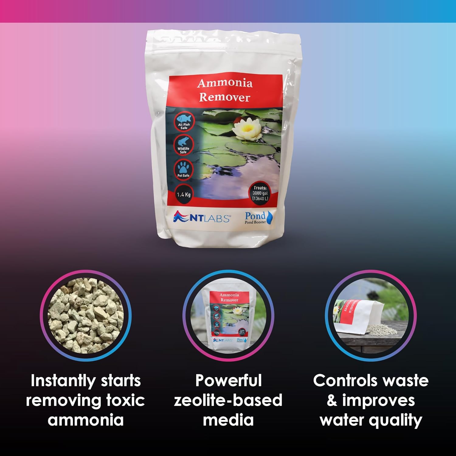 NT Labs Pond Booster - Ammonia Remover