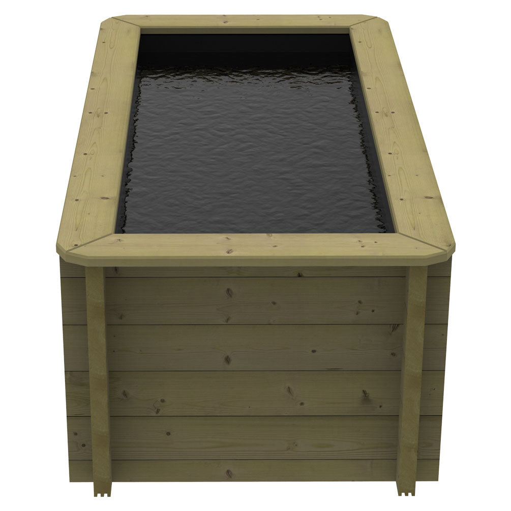 The Garden Timber Company Wooden Fish Ponds 2x1m 697mm Height 823L