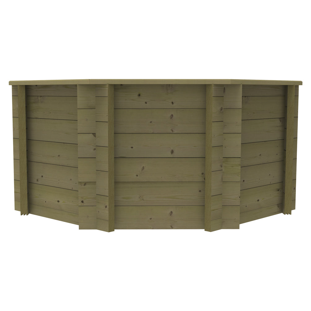The Garden Timber Company Wooden Fish Ponds 6ft Octagonal 831mm Height 1586L