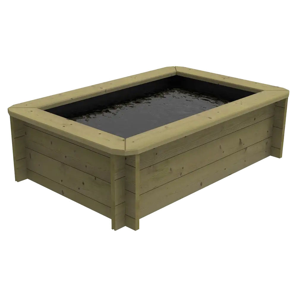 The Garden Timber Company Wooden Fish Ponds 1.5x1m 429mm Height 360L