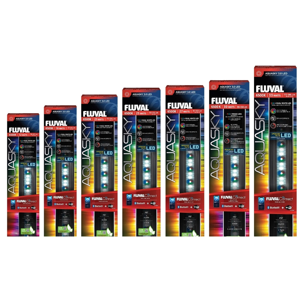 Fluval Aquasky 3.0 LED Aquarium Lighting with WiFi & Bluetooth 7 Sizes