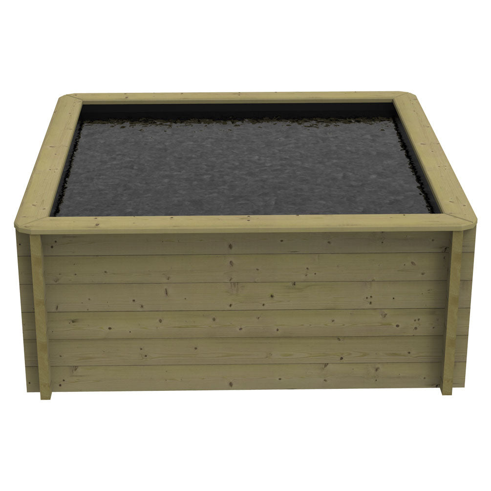 The Garden Timber Company Wooden Fish Ponds 2x2m 831mm Height 2325L