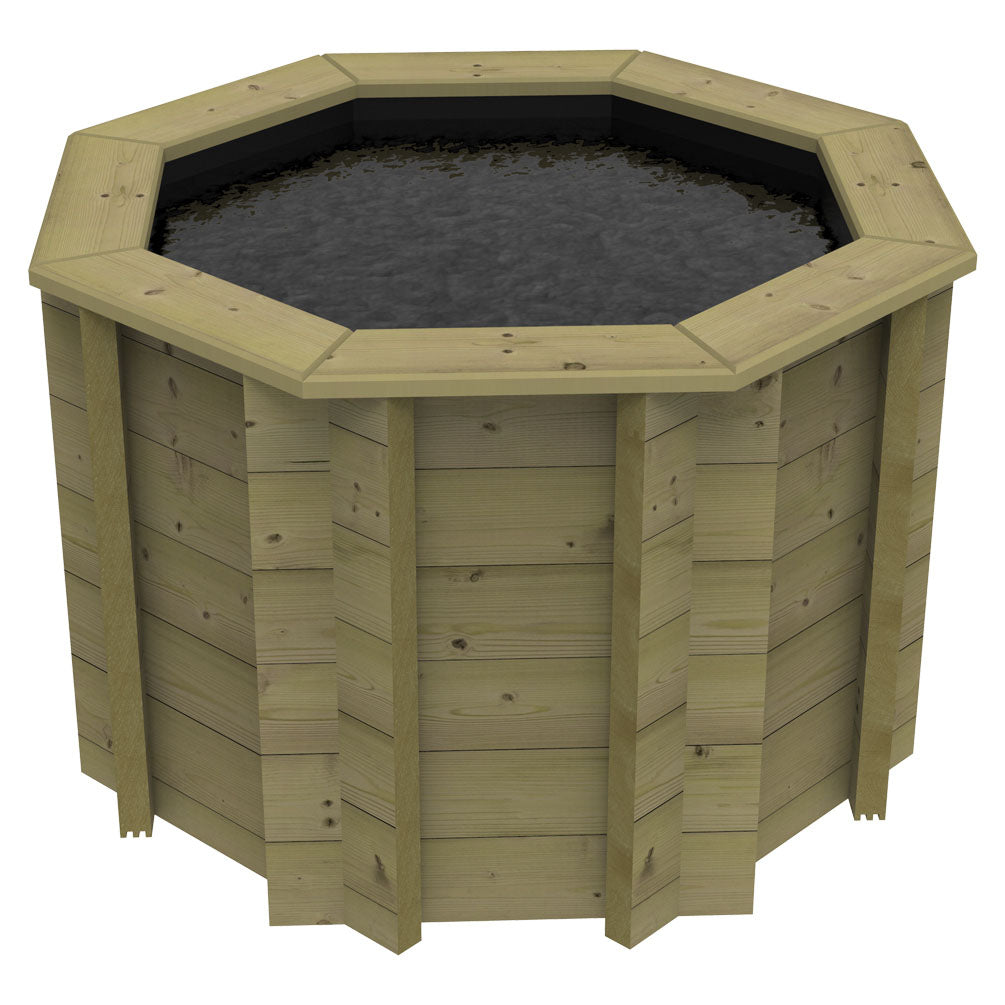 The Garden Timber Company Wooden Fish Ponds 4ft Octagonal 831mm Height 615L