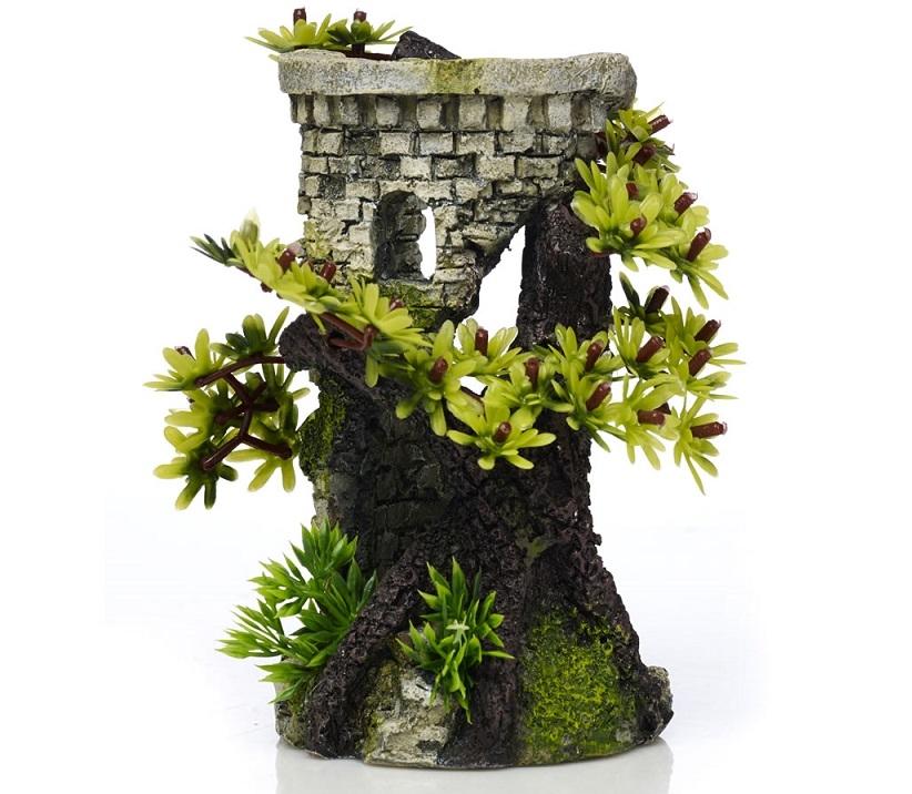 Classic Aquatics Tower & Bonsai Aquarium Ornament