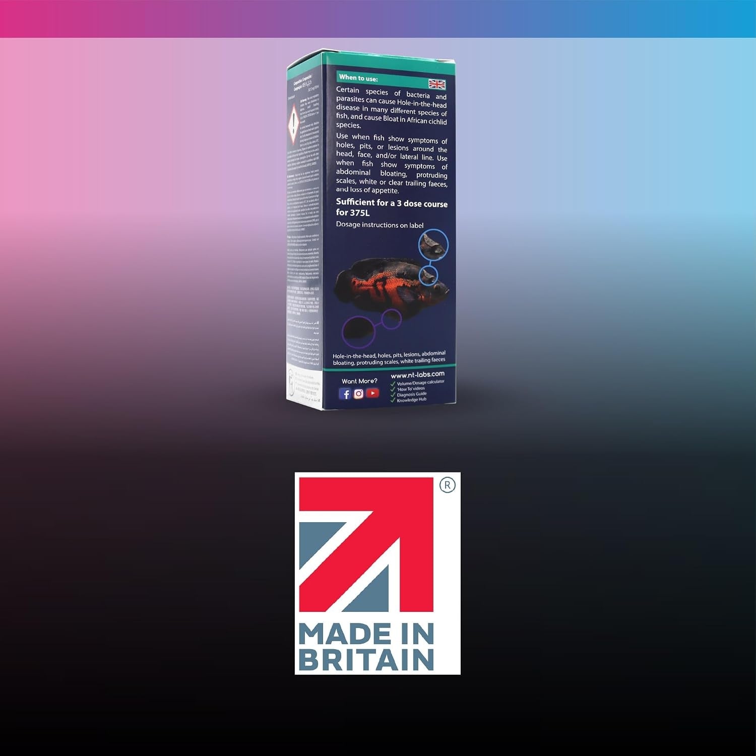 NT Labs Octozin Hole in the Head & Bloat Disease Treatment 250ml