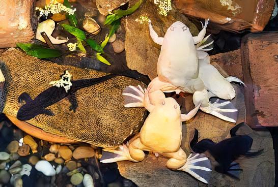 Albino African Dwarf Clawed Frog Xenopus Laevis 3cm - Real Aquatics