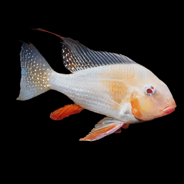 Albino Threadfin Acara Acarichtys Heckelii 4cm - Real Aquatics