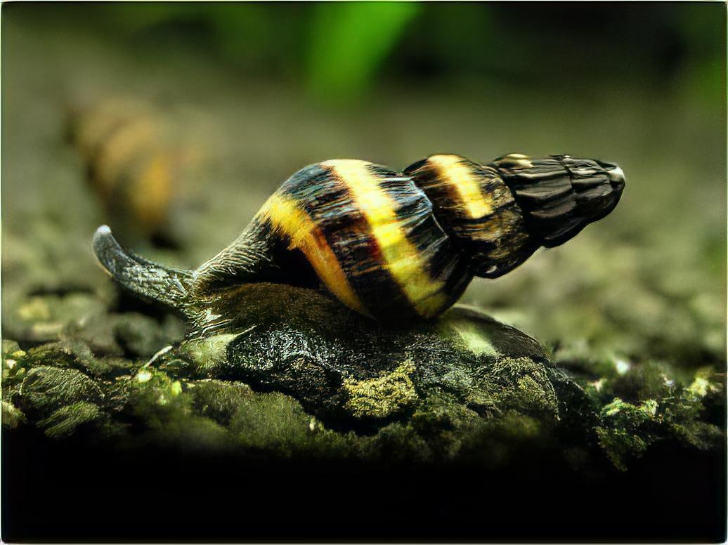Assassin Bumblebee Snail Anentome Helena 2cm - Real Aquatics