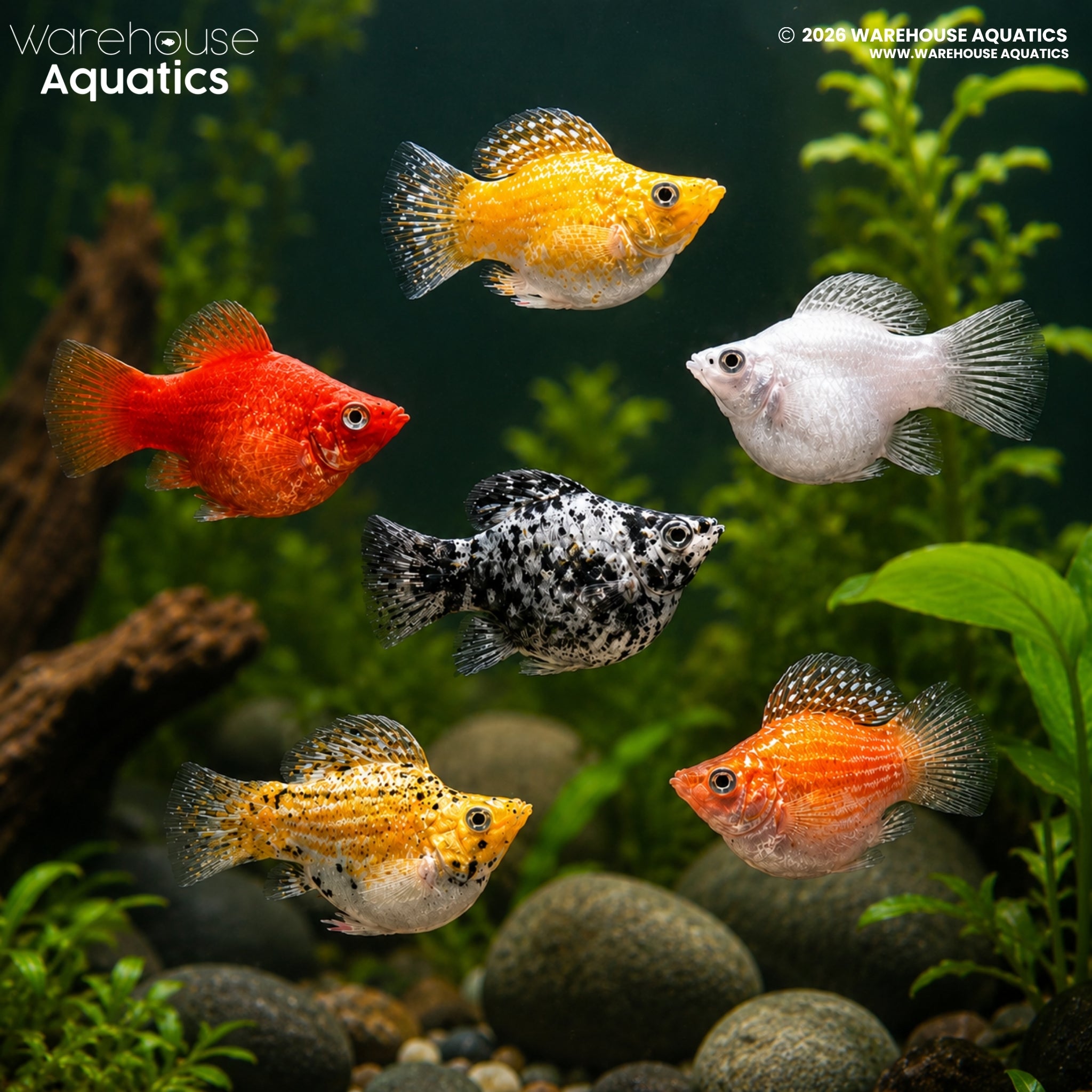 Assorted Balloon Molly (Poecilia latipinna)