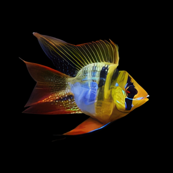 Blue Balloon Ram Mikrogeophagus Ramirezi 4cm - Real Aquatics