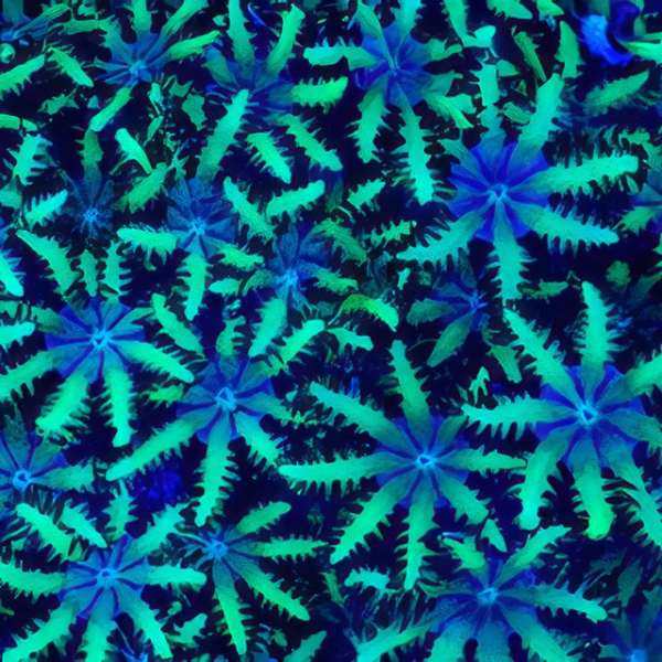 Blue Cauliflower Coral Polyp Sympodium Sp - Real Aquatics