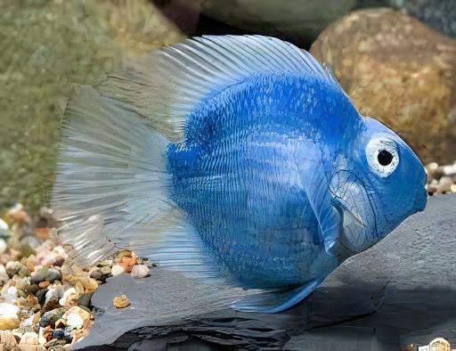 Blue Parrot Fish Hybrid Amphilophus citrinellus Vieja melanurus 5cm