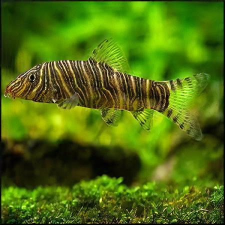Zebra Candy Stripe Loach Botia Striata 4cm - Real Aquatics