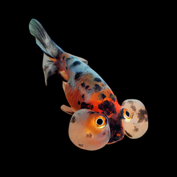 Calico Bubble Eye Goldfish