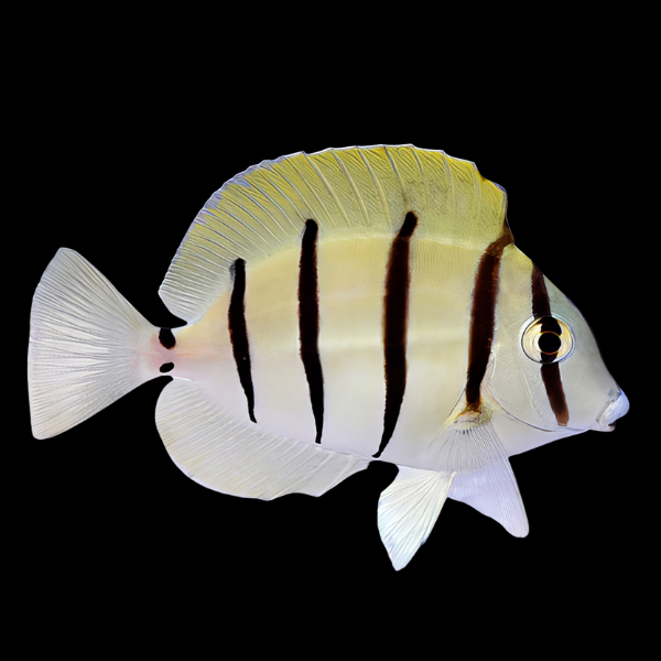 Convict Tang Acanthurus Triostegus - Real Aquatics