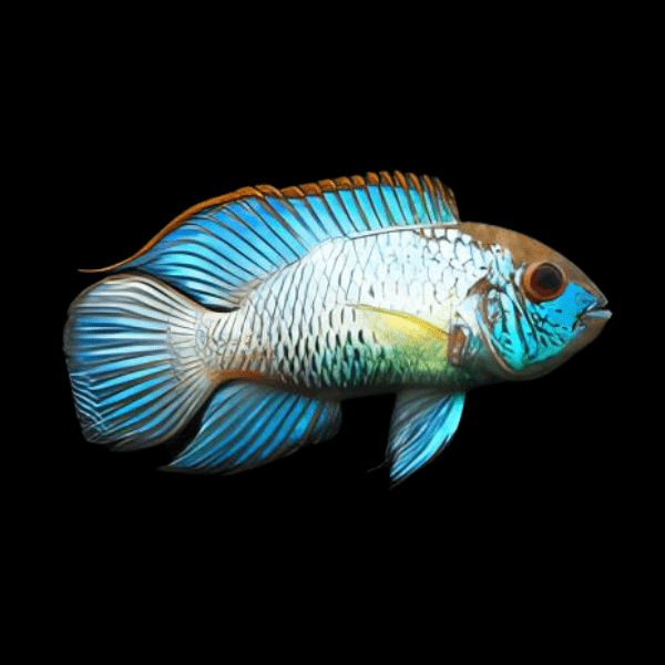 Electric Blue Acara Cichlid Andinoacara Pulcher 5cm - Real Aquatics