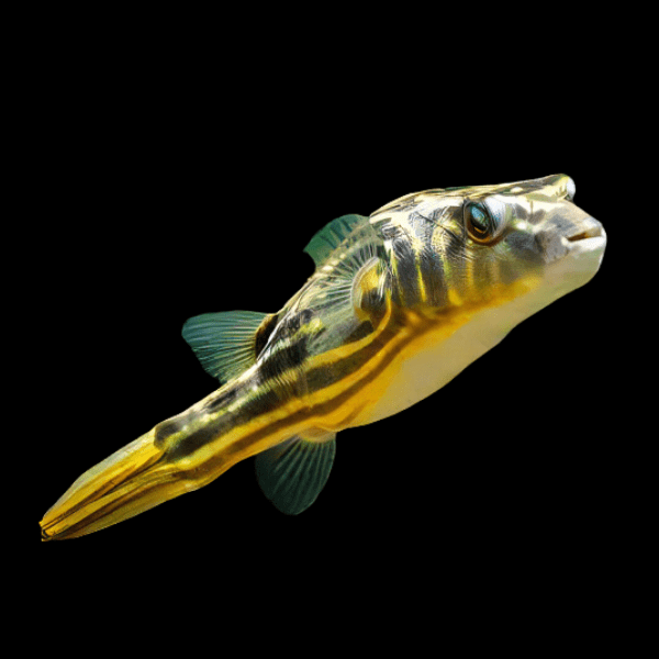 Giant Fahaka Nile Puffer Fish Tetraodon Lineatus 15cm - Real Aquatics