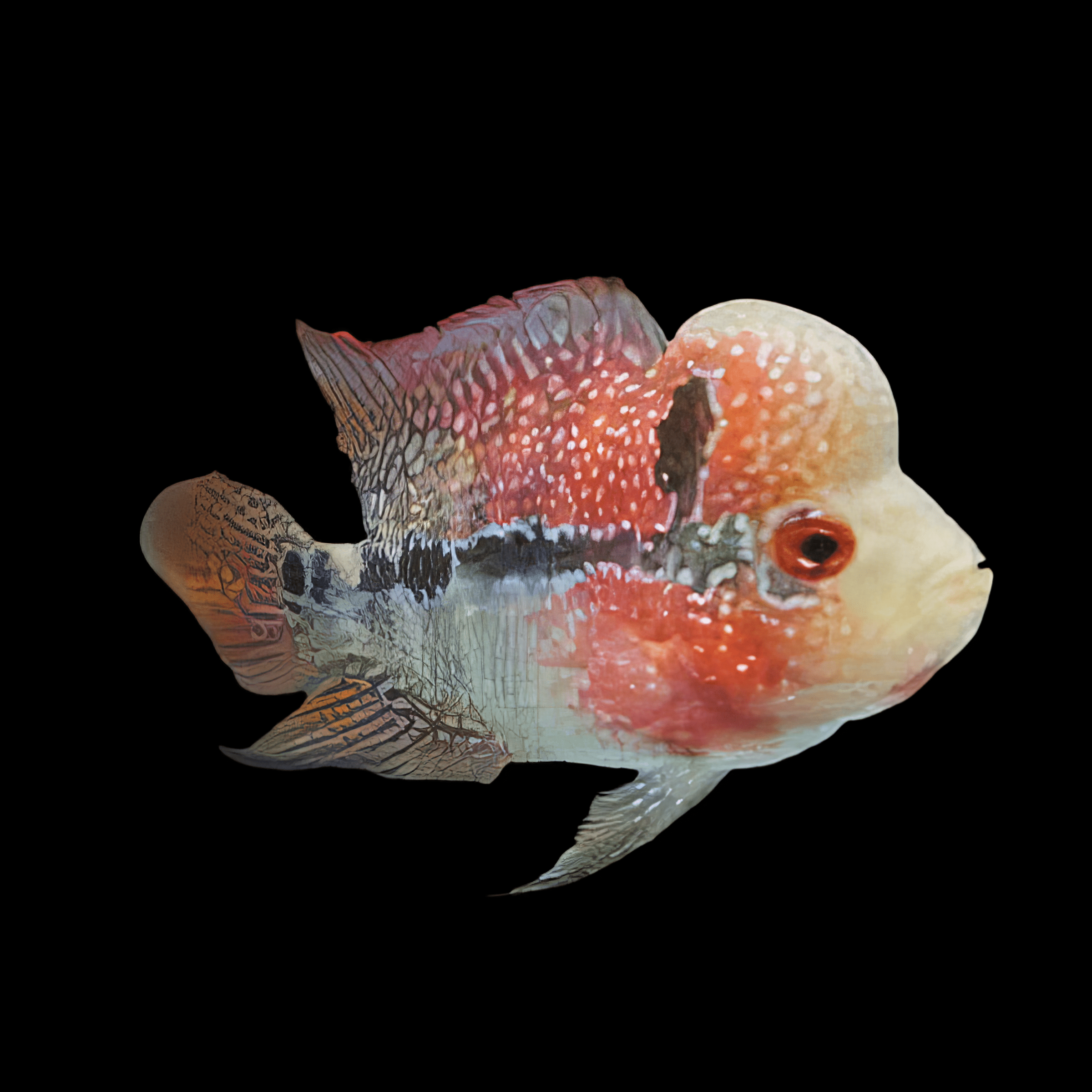 Flowerhorn Cichlid Super Red Star 5cm Juvenile Male - Real Aquatics