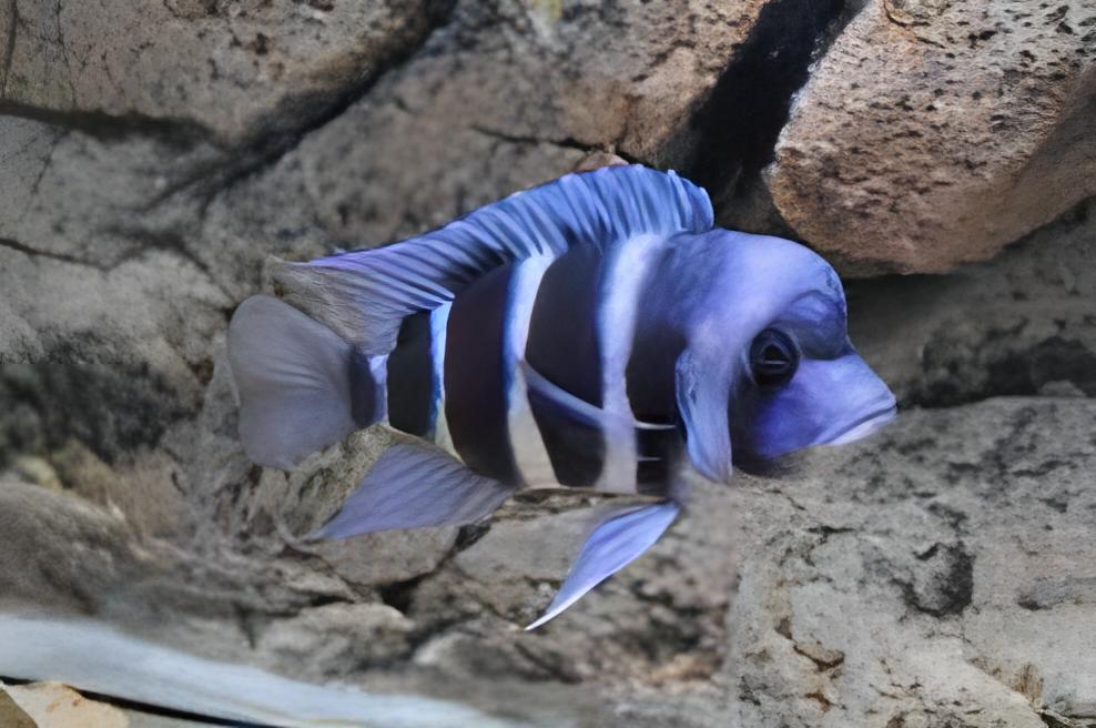 Cyphotilapia Frontosa Blue Zambia 3cm - Real Aquatics