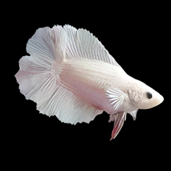 Full Moon Betta Female Platinum 3cm - Real Aquatics