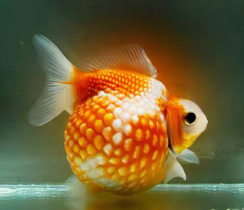 Giant Red Pearlscale Grade AA Goldfish Carassius Auratus