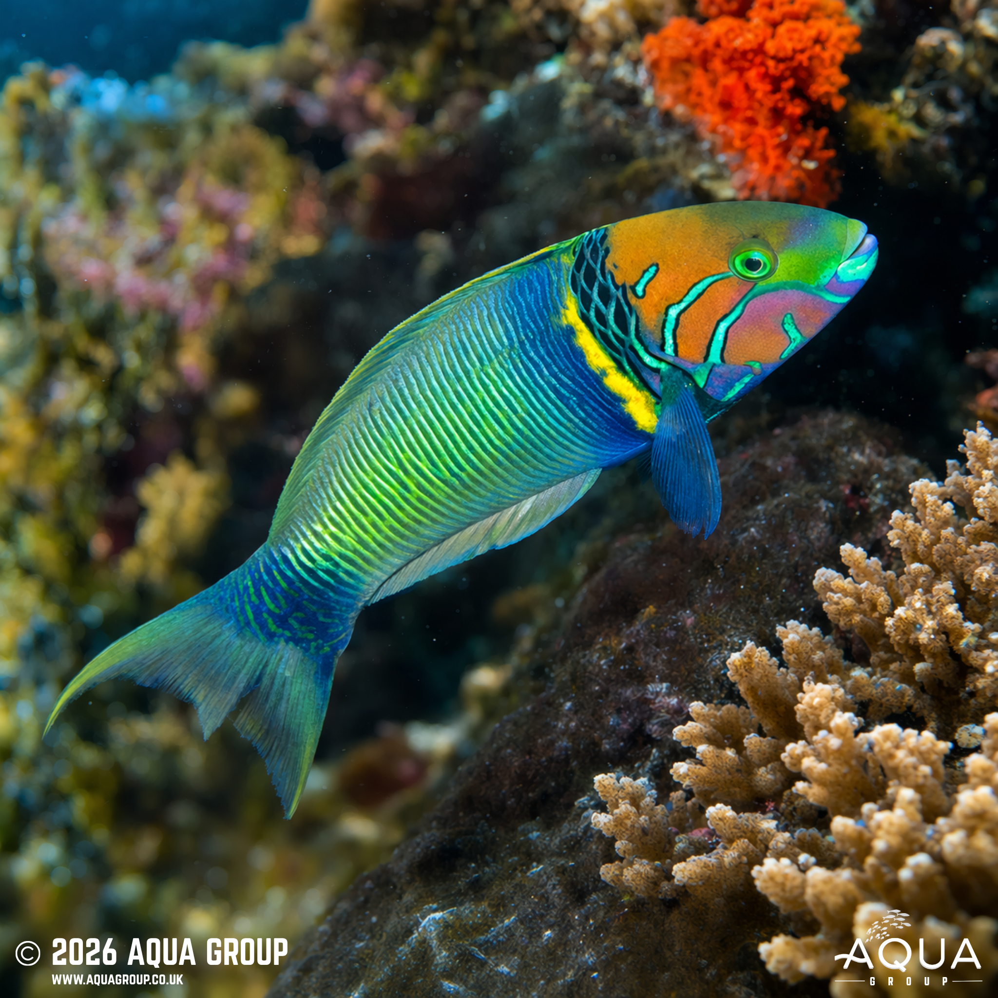 Goldbar Wrasse (Thalassoma hebraicum)