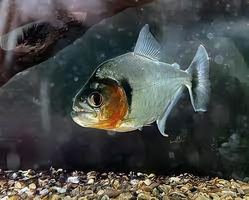 Green Tiger Manuel's Piranha Serrasalmus Manuelli 10cm - Real Aquatics