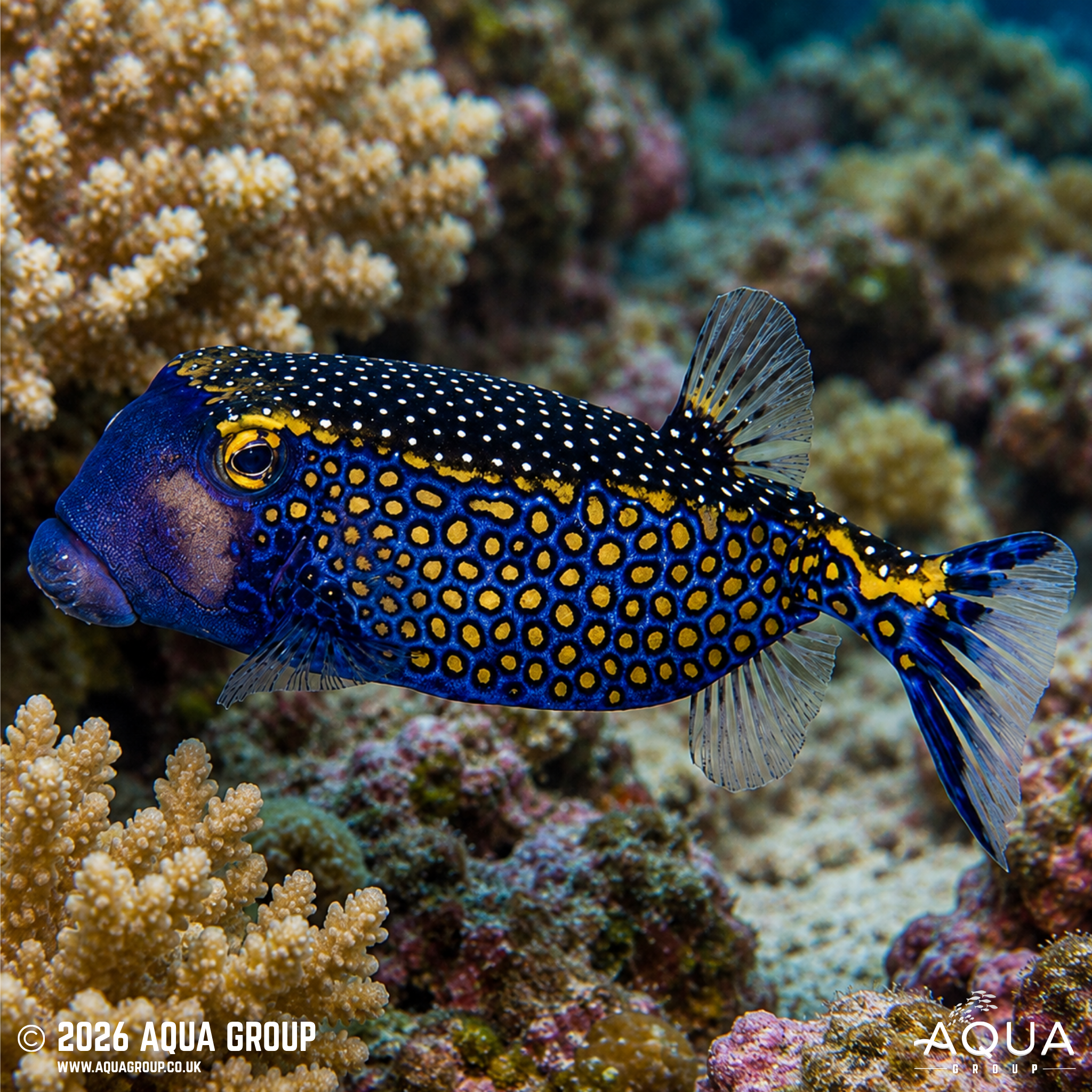 Hawaiian Boxfish (Ostracion meleagris)