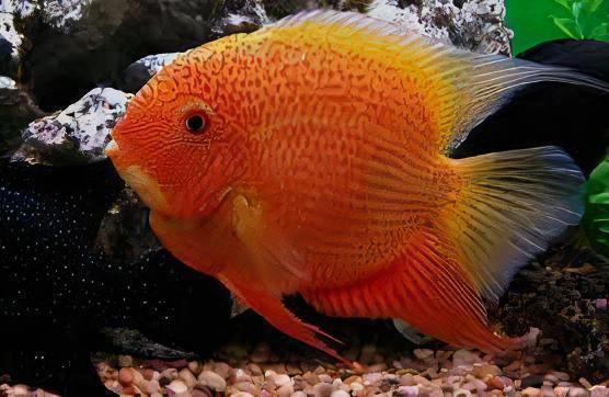 Red Spotted Gold Severum Cichlid Heros Efasciatus 5cm - Real Aquatics