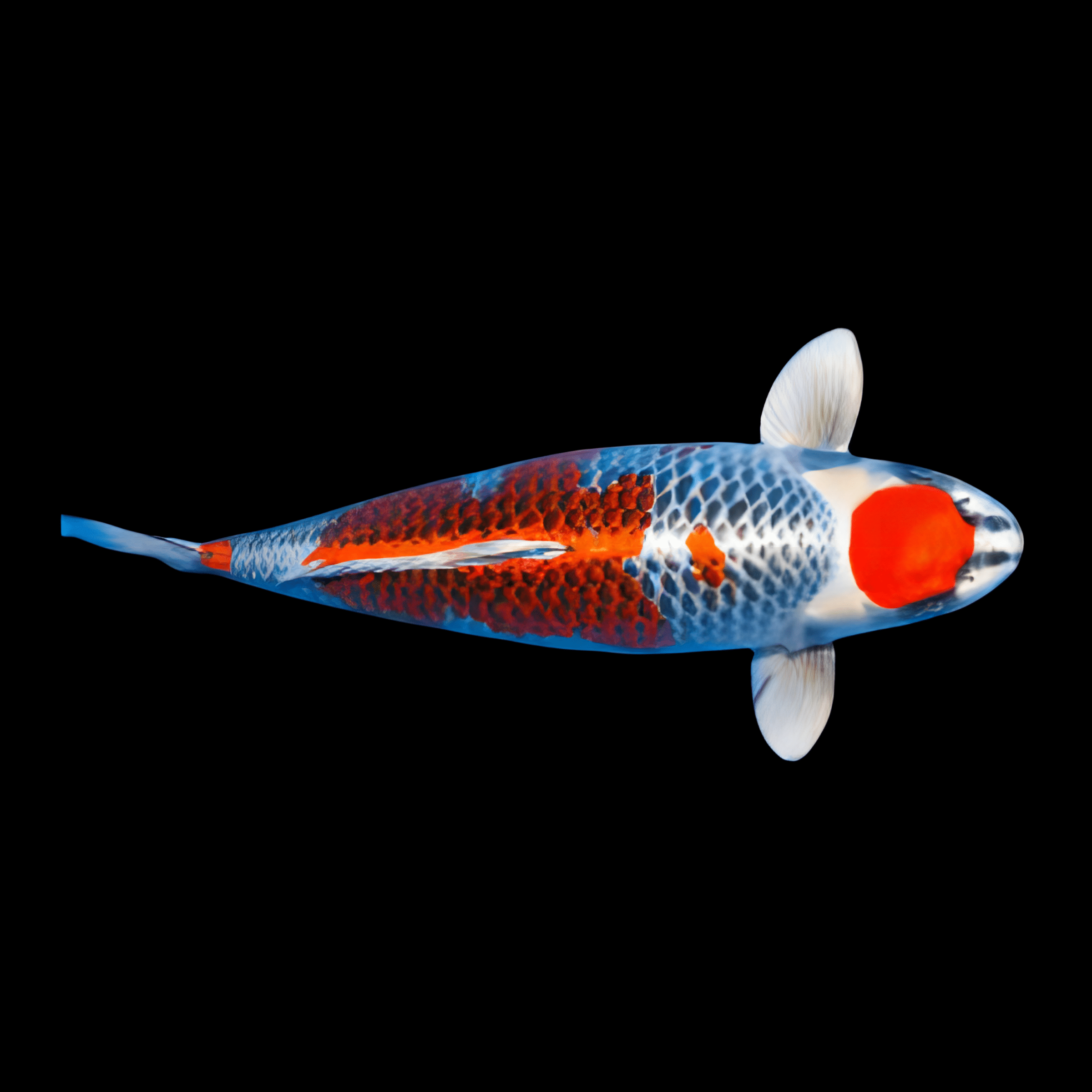 Kujaku Japanese Koi Carp Cyprinus Carpio - Real Aquatics