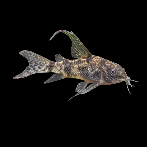 Long Fin Peppered Corydoras Paleatus Catfish - 3cm - Real Aquatics
