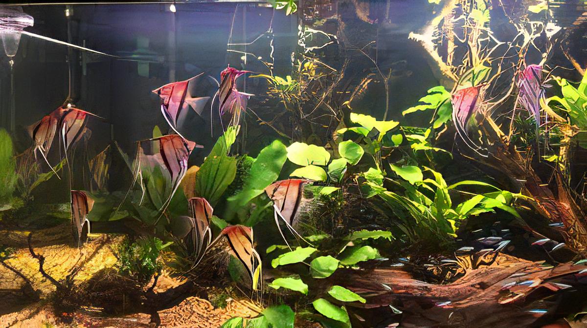 Manacapuru Red Back Angelfish Pterophyllum Scalare 5cm - Real Aquatics