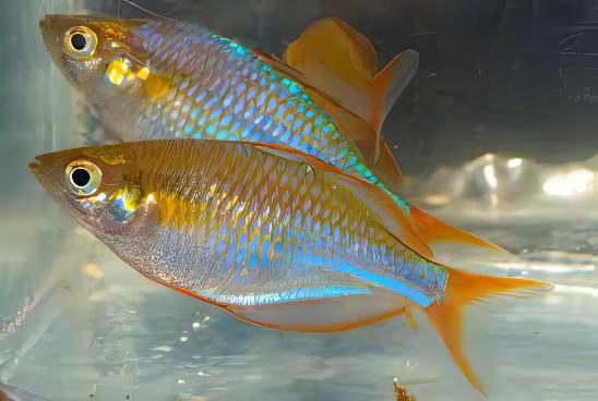 Red Lazer Rainbow Fish Melanotaenia Rubrovittata 5cm - Real Aquatics