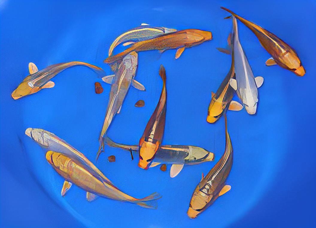 10 x Metallic Koi Carp Cyprinus Carpio
