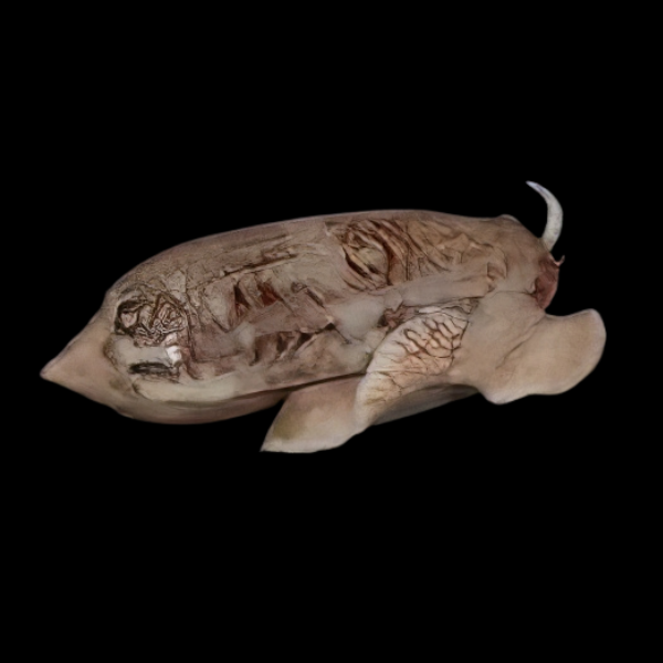 Olive Bristleworm Eating Snail Oliva Sp - Real Aquatics