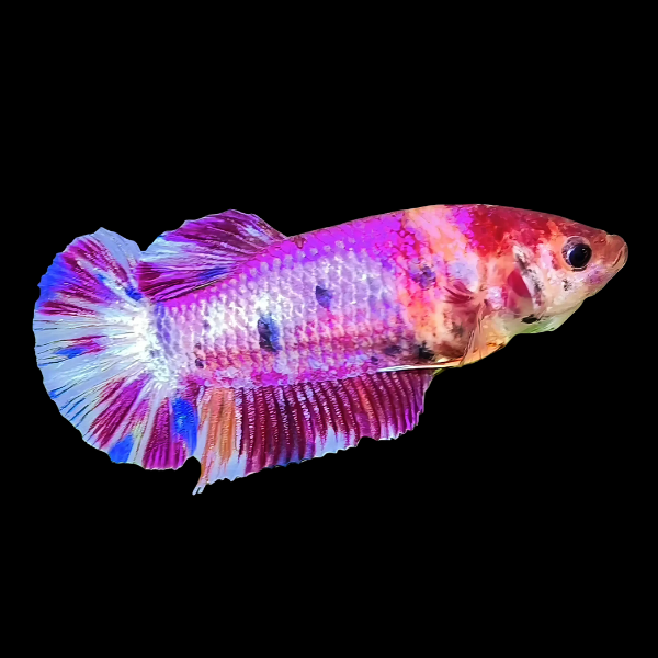 Premium Betta Female Avatar Purple Base 3cm - Real Aquatics