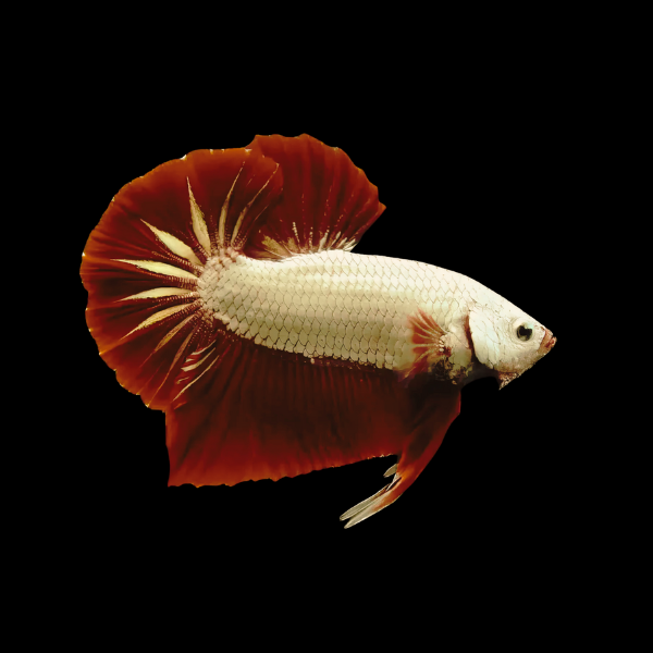 Premium Betta Male Dragon Red Based 3cm - Real Aquatics