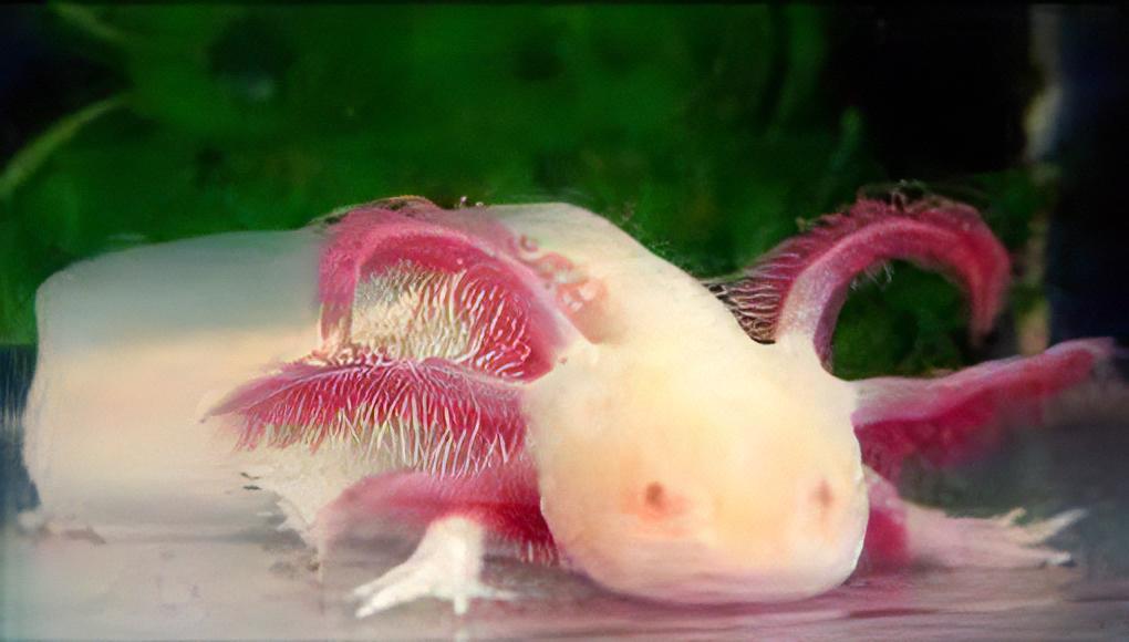 Albino Pink Red Eye Axolotl Ambystoma Mexicanum