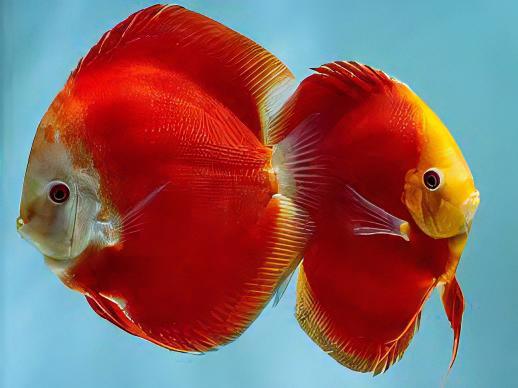 Red Melon Discus - Real Aquatics